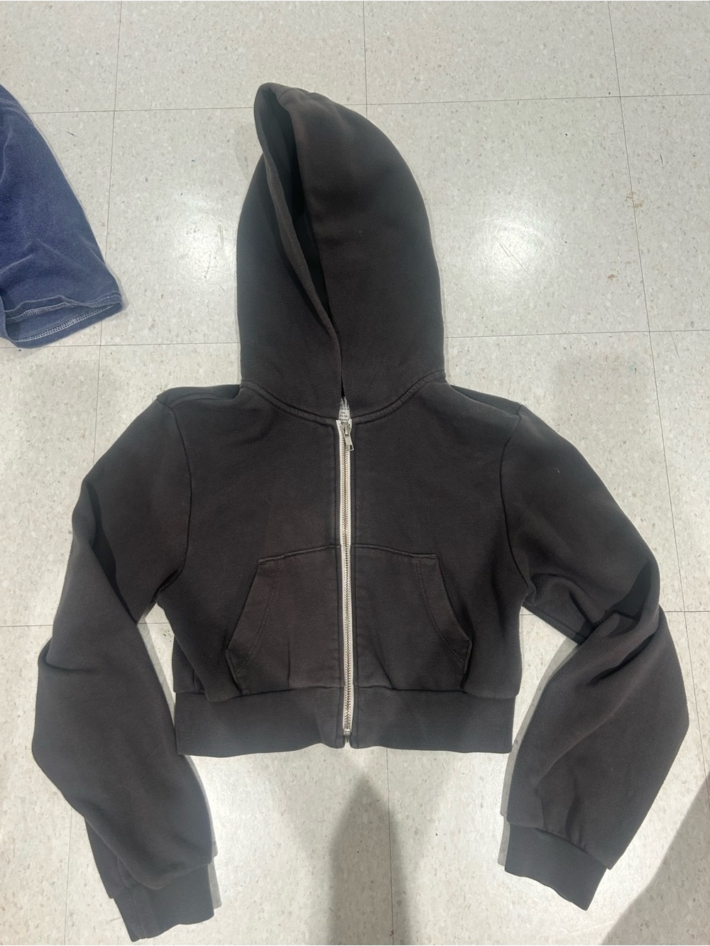 Dark Gray Teen Hoodie Jacket